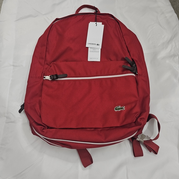 Lacoste Red Backpack for Men - Picture 1 of 4